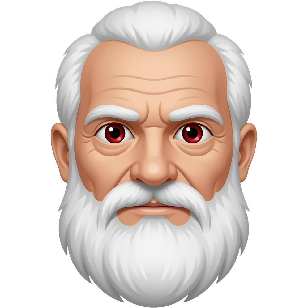 velho com olho vermelho emoji