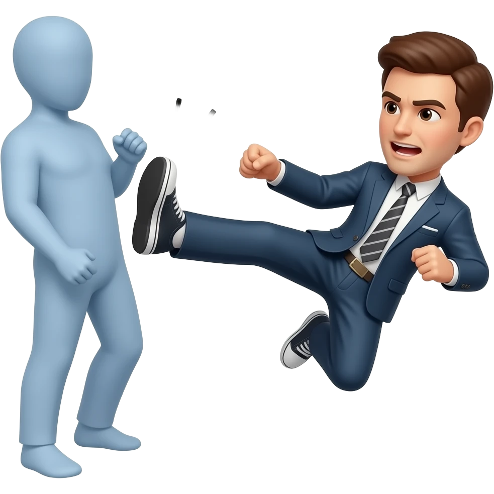 I'm gonna kick your ass emoji