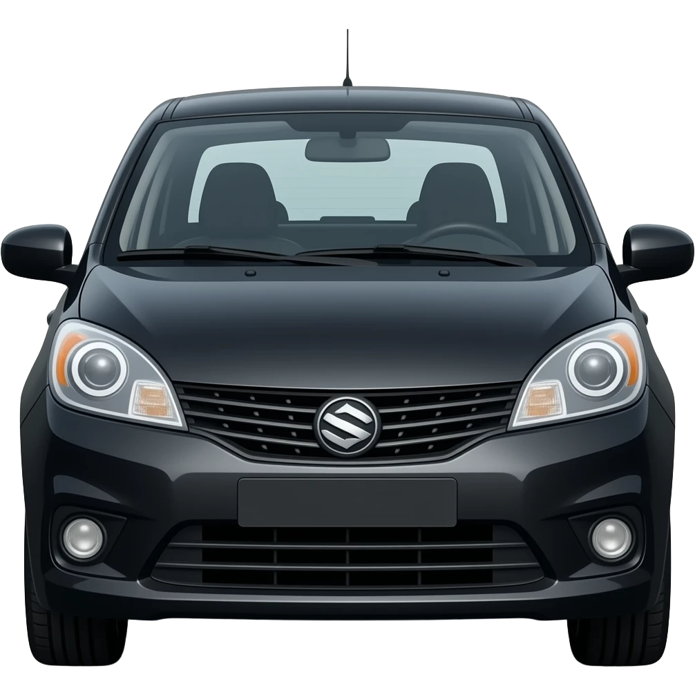 Black Baleno car new model emoji