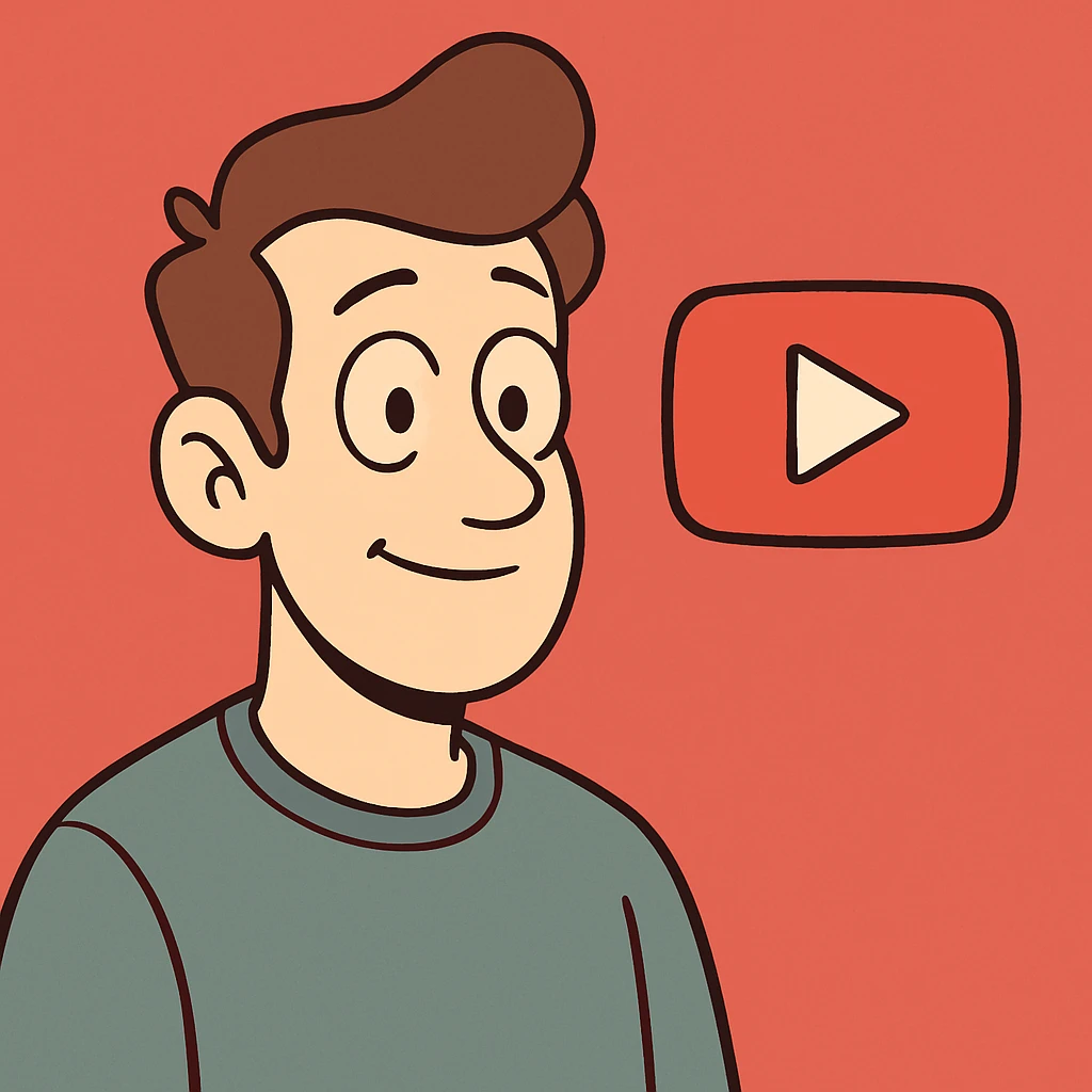 flat icon YouTube play button, minimalist, red background, white play triangle emoji