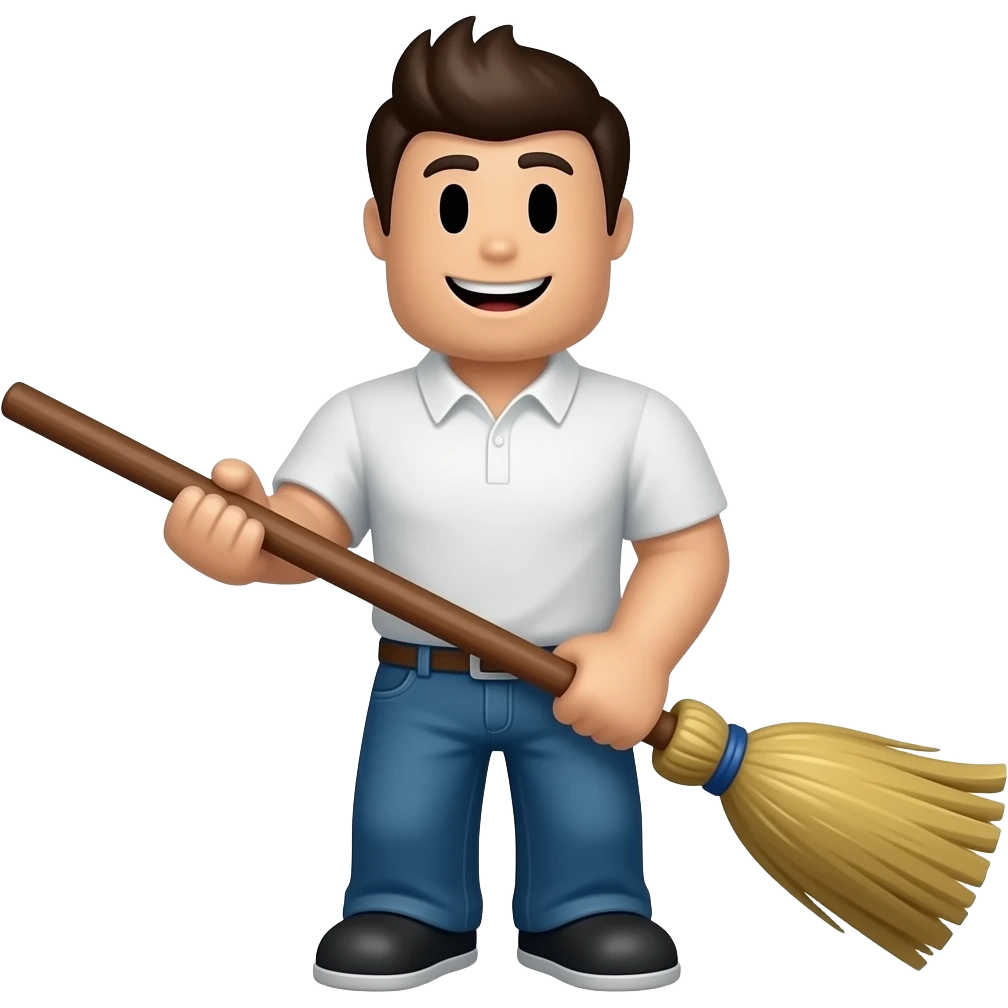 Criar agem dos  Roblox com uma vasoura emoji