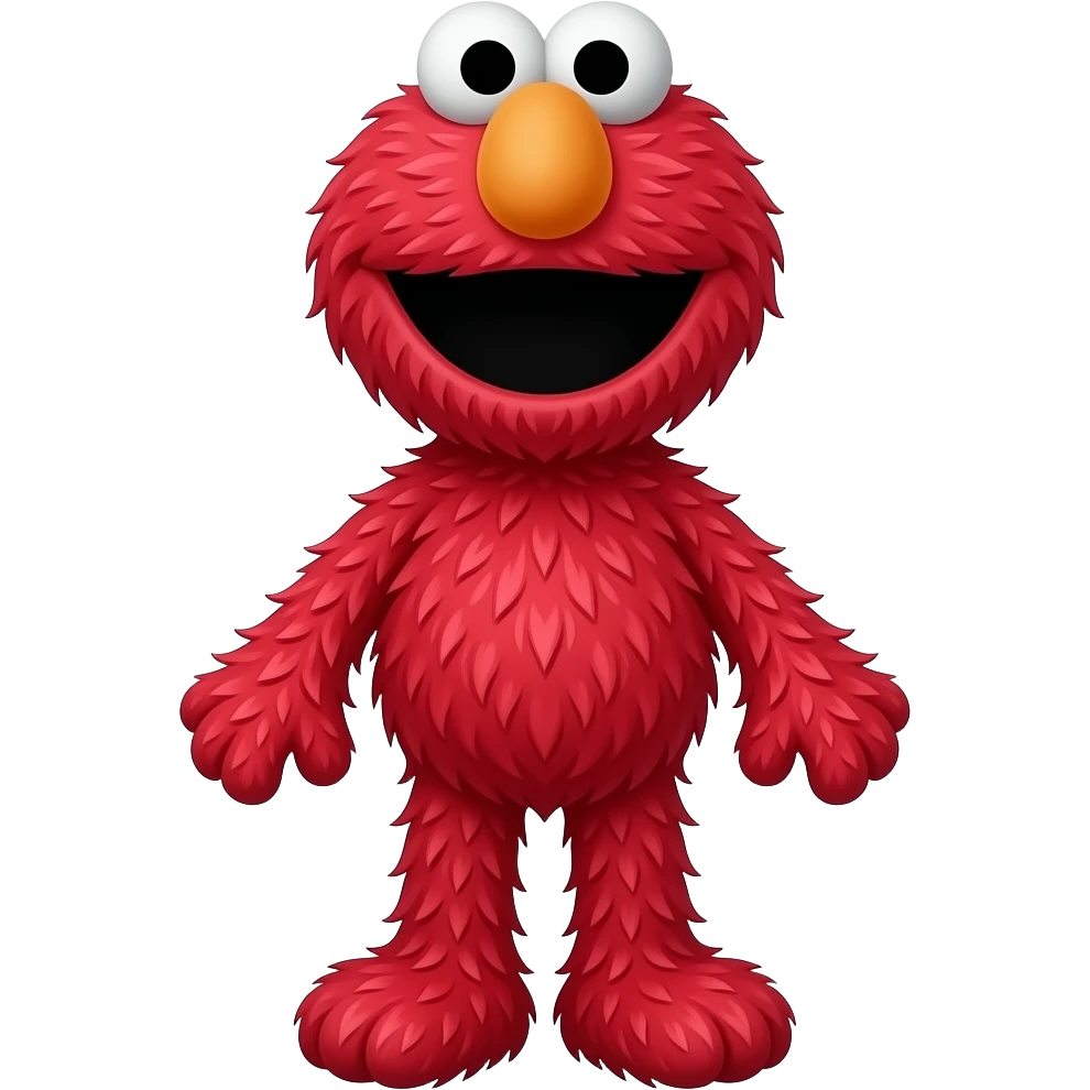 Red (M&M's) Full Body and Elmo (Sesame Street) Full Body emoji