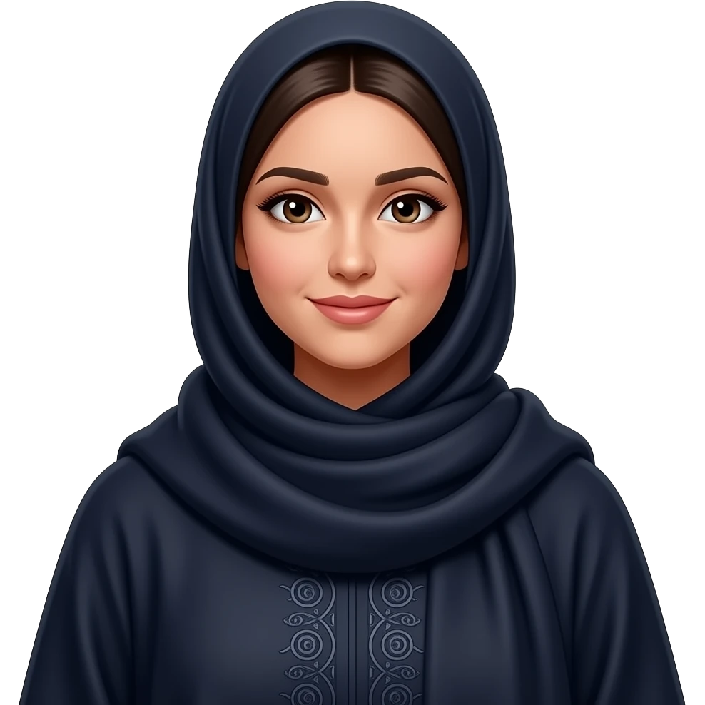 A girl wearing abaya emoji
