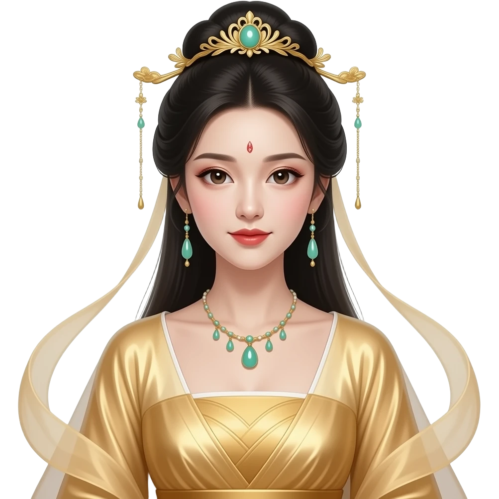 beautiful chinese princess slightly anime emoji