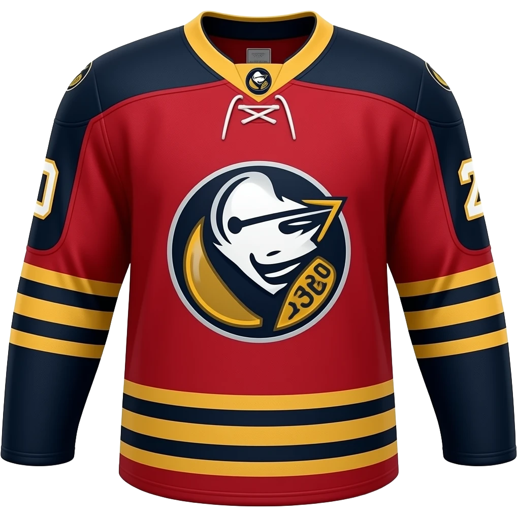 Buffalo New York Sabres hockey jersey red and black emoji