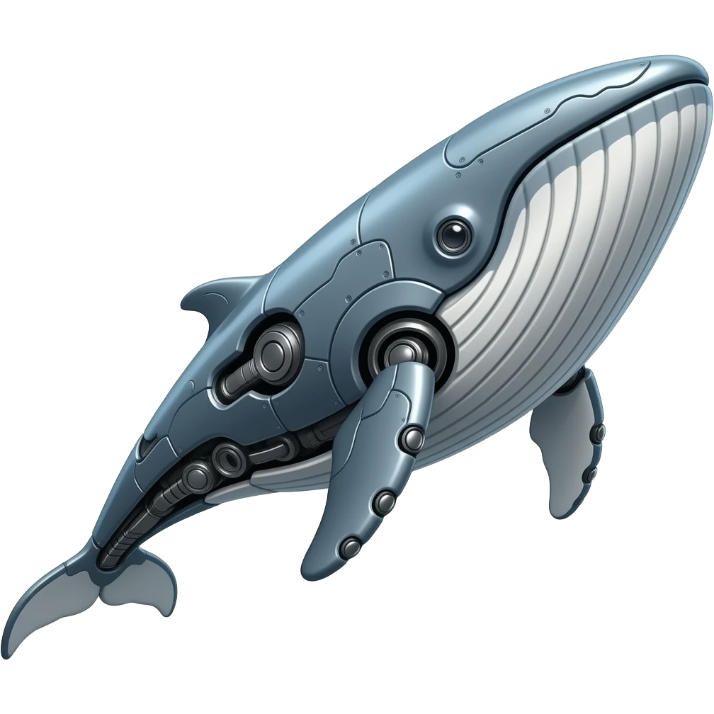biomechainical whale emoji