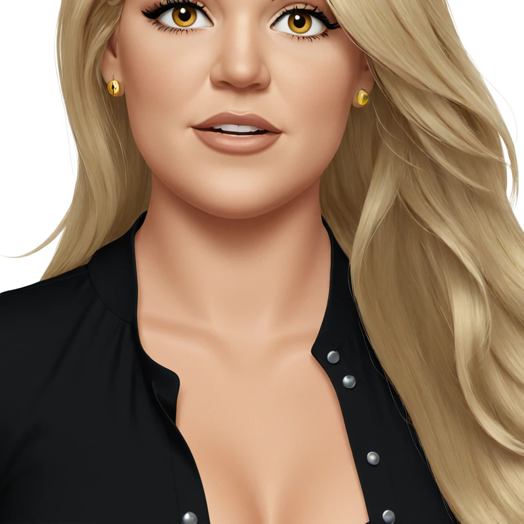 blonde girl with earrings emoji