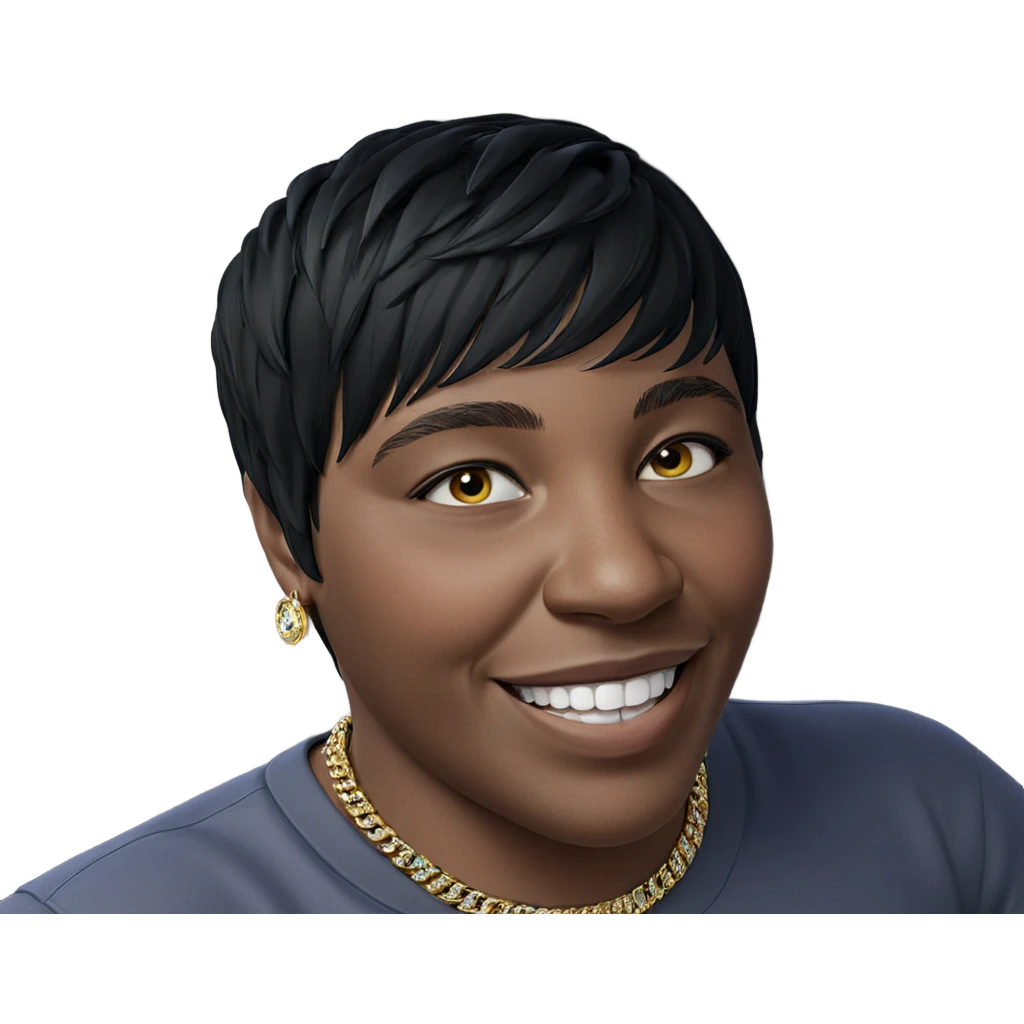 smiling boy with jewelry emoji