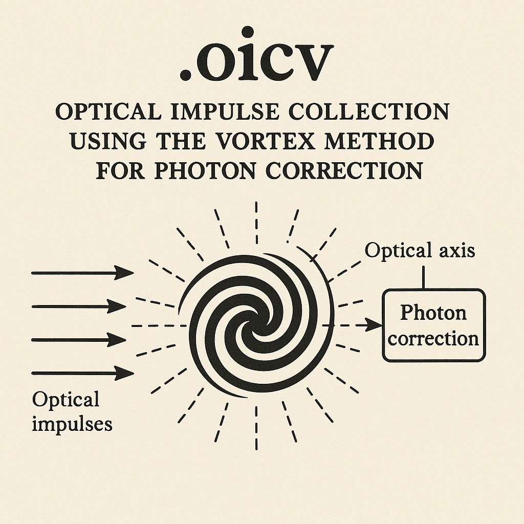 if anyone's curious, ".oicv" is short for optical impulse collection using the vortex method for photon correction. textbook graphical representation emoji
