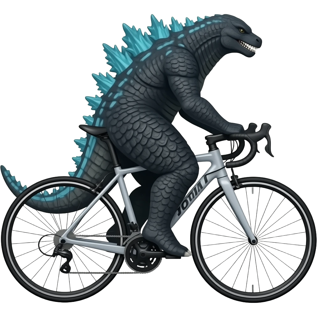 godzilla en bicicleta emoji