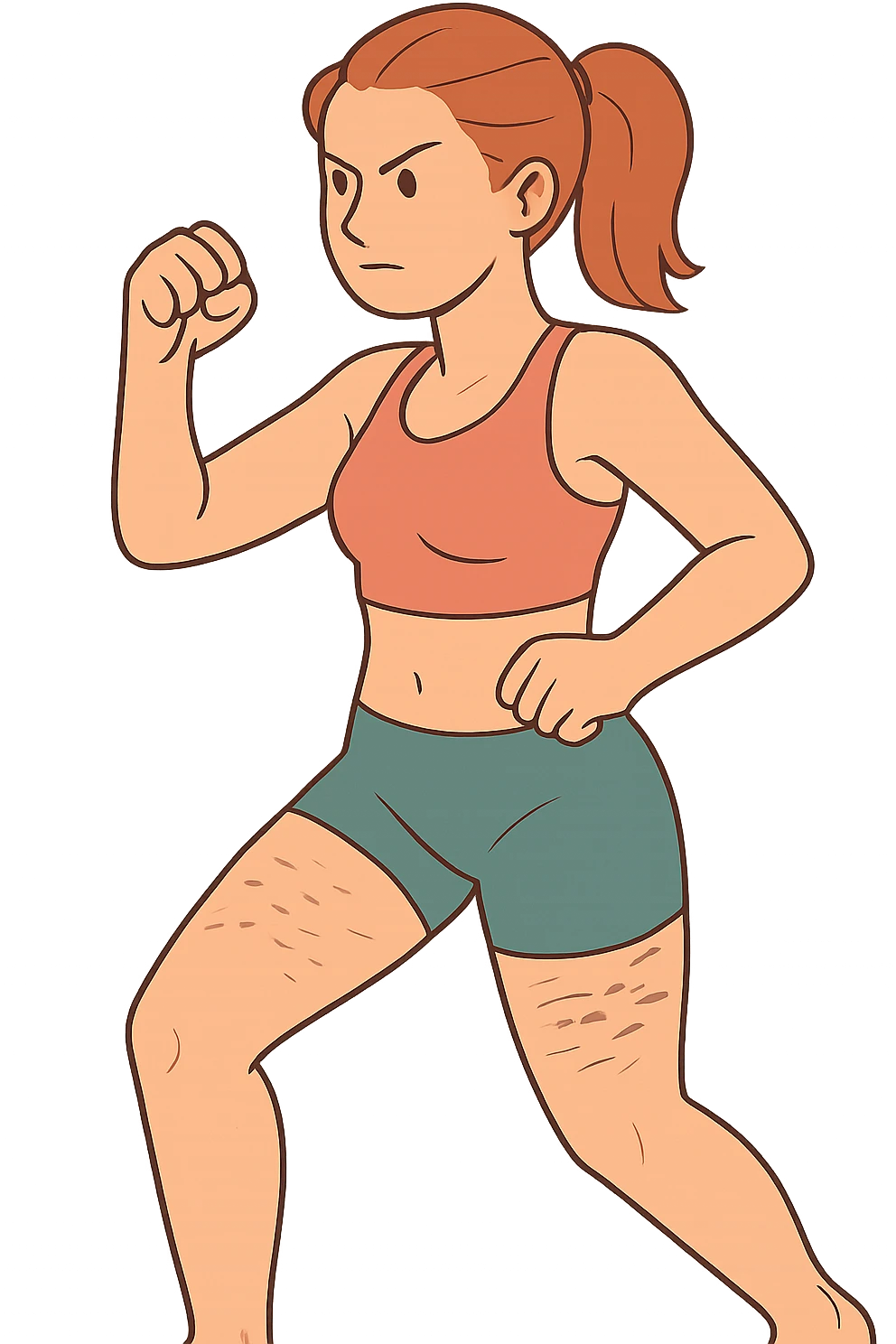 Donna combatte cellulite e ritenzione emoji