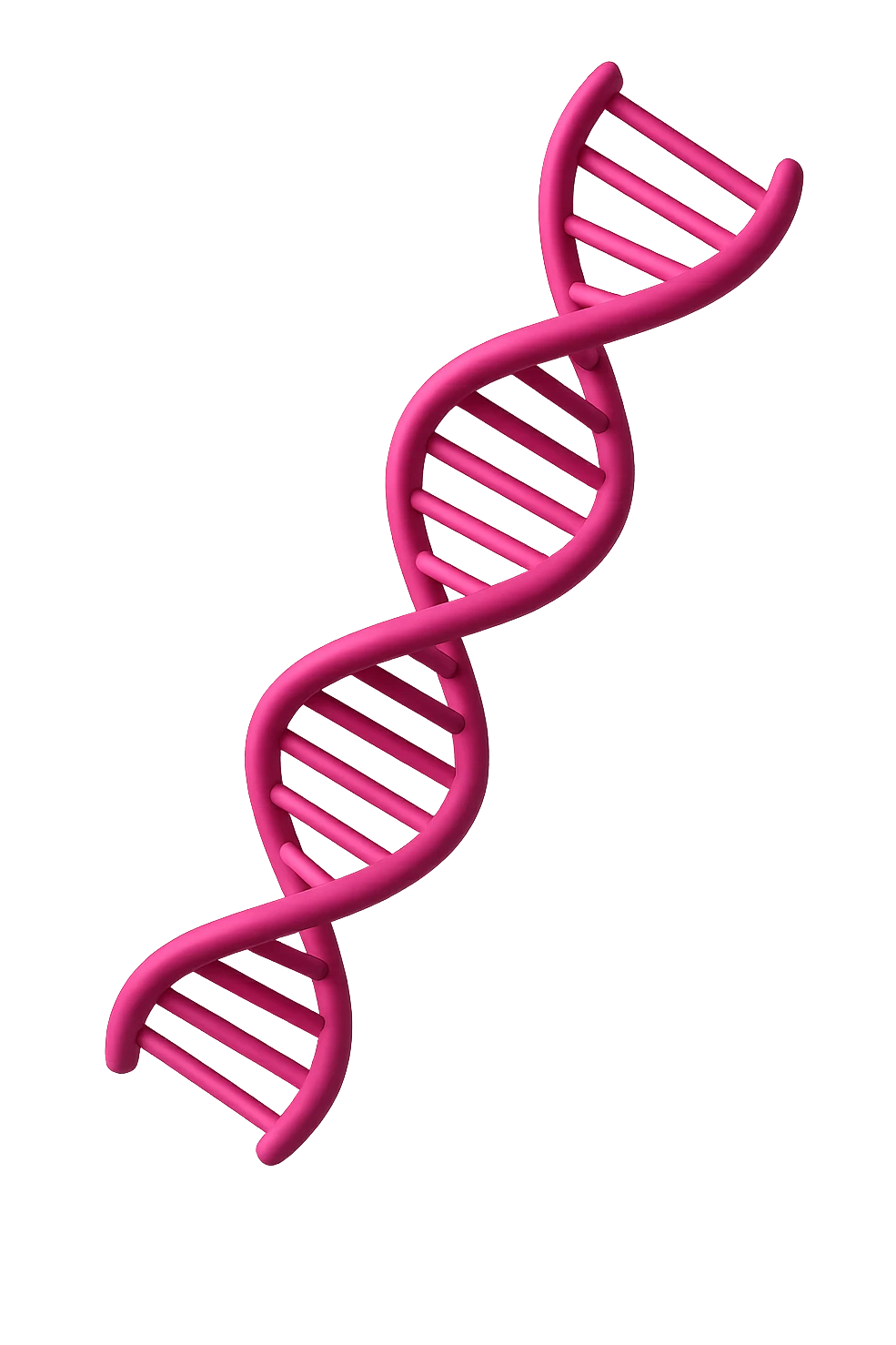 DNA 3D MAGENTA FLUTTUA IN ARIA emoji