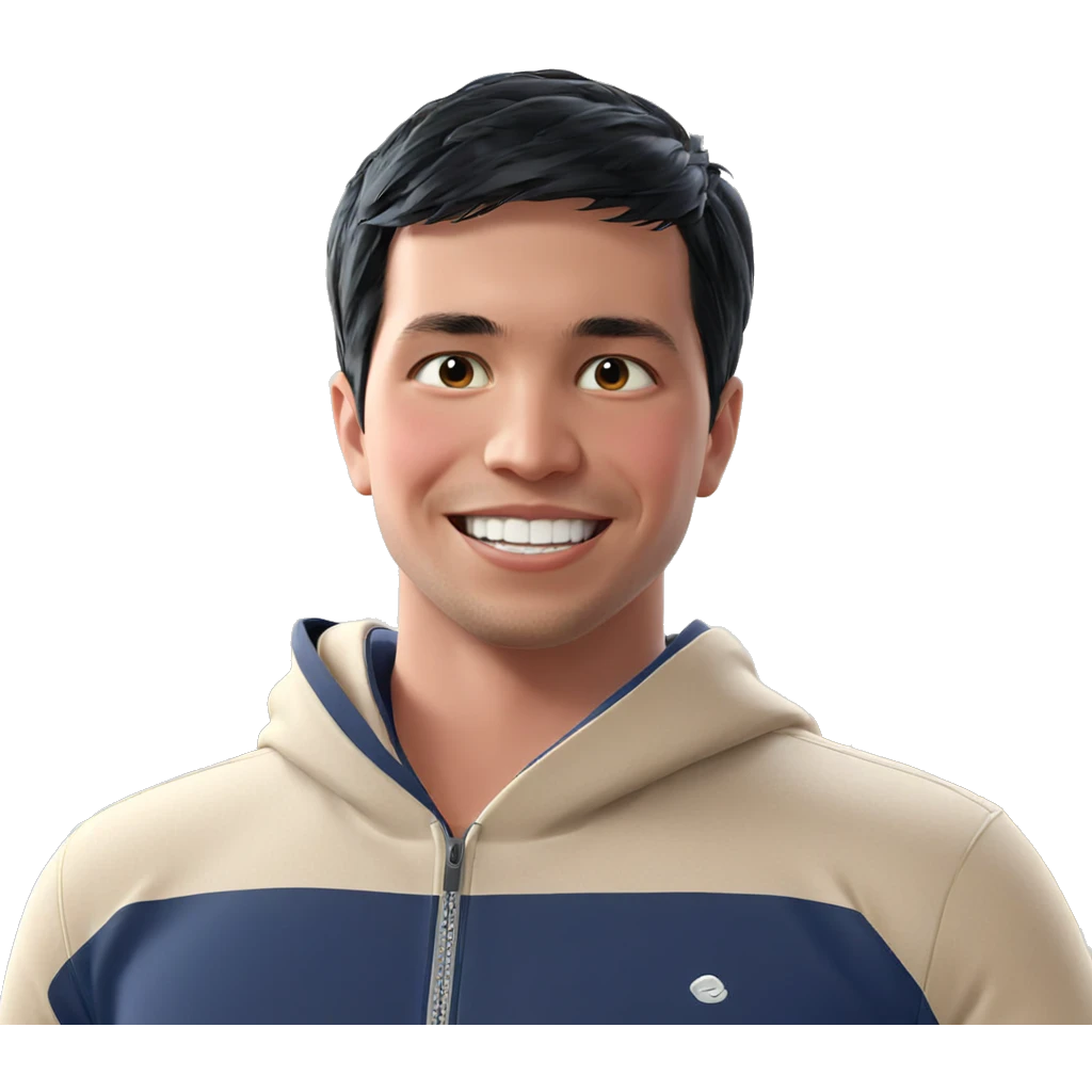 smiling boy with black hair emoji