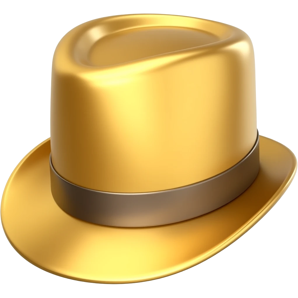 Cappello a cilindro d’oro emoji