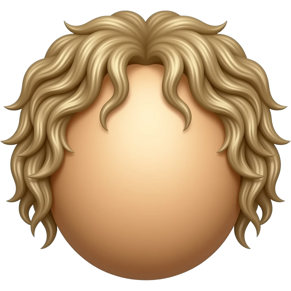 Egg with hair emoji