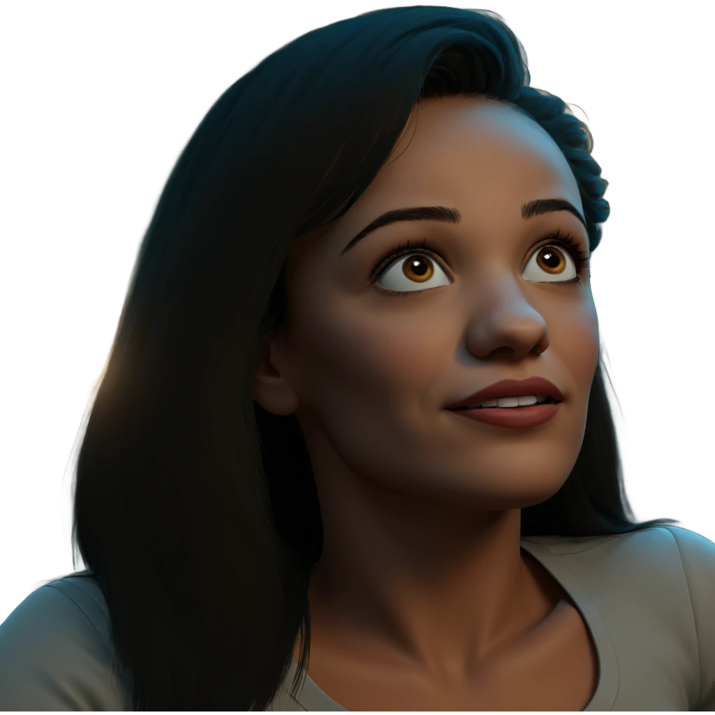 realistic portrait of girl emoji
