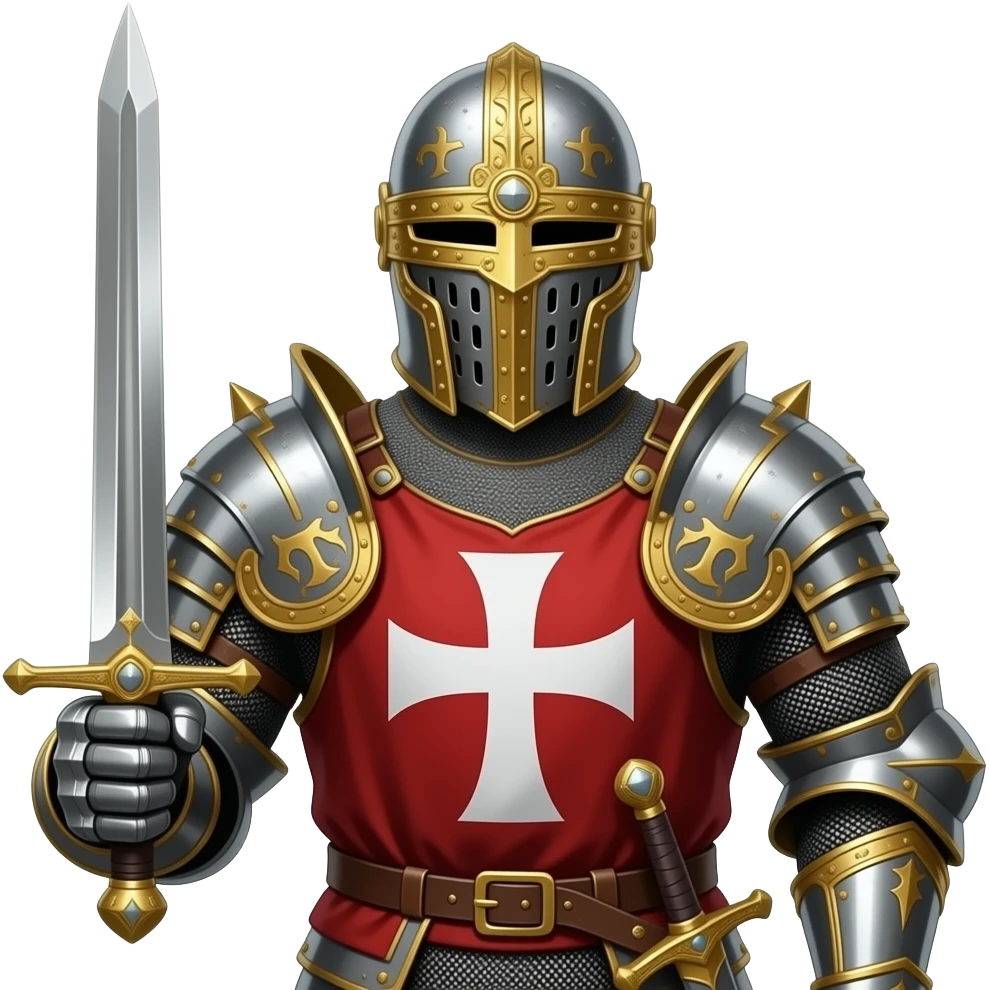 Decorated templar knight emoji