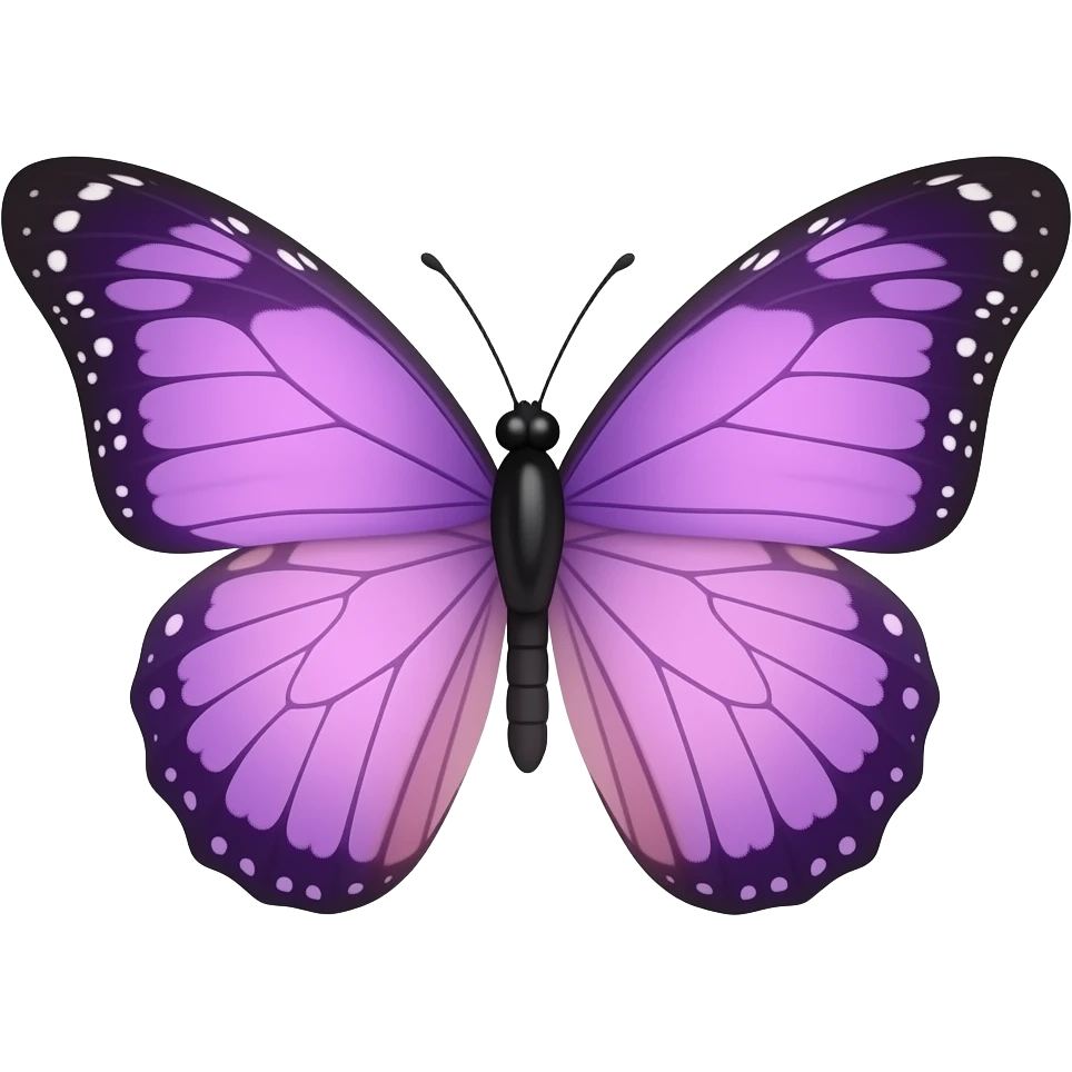Purple and pink butterfly emoji