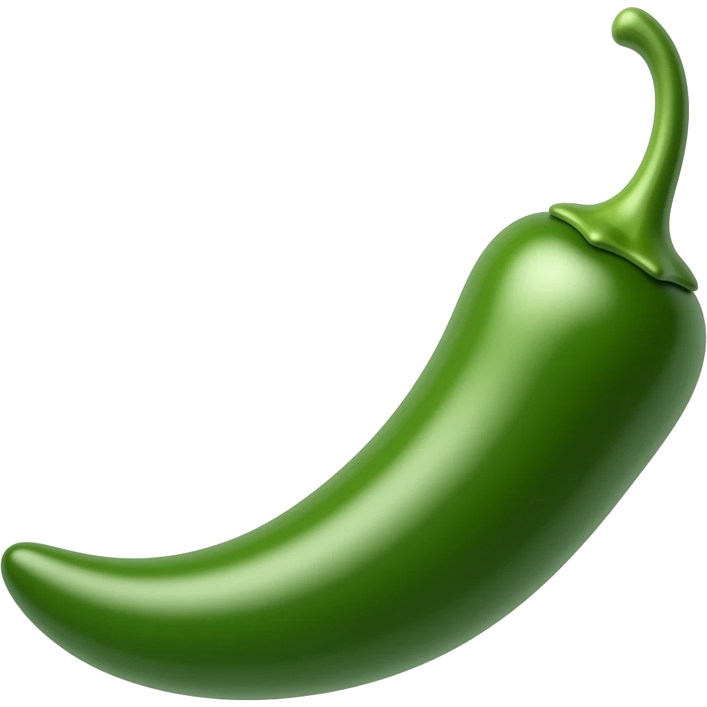 Green chilli emoji emoji