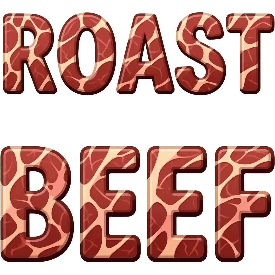 “roast beef” spelled out emoji