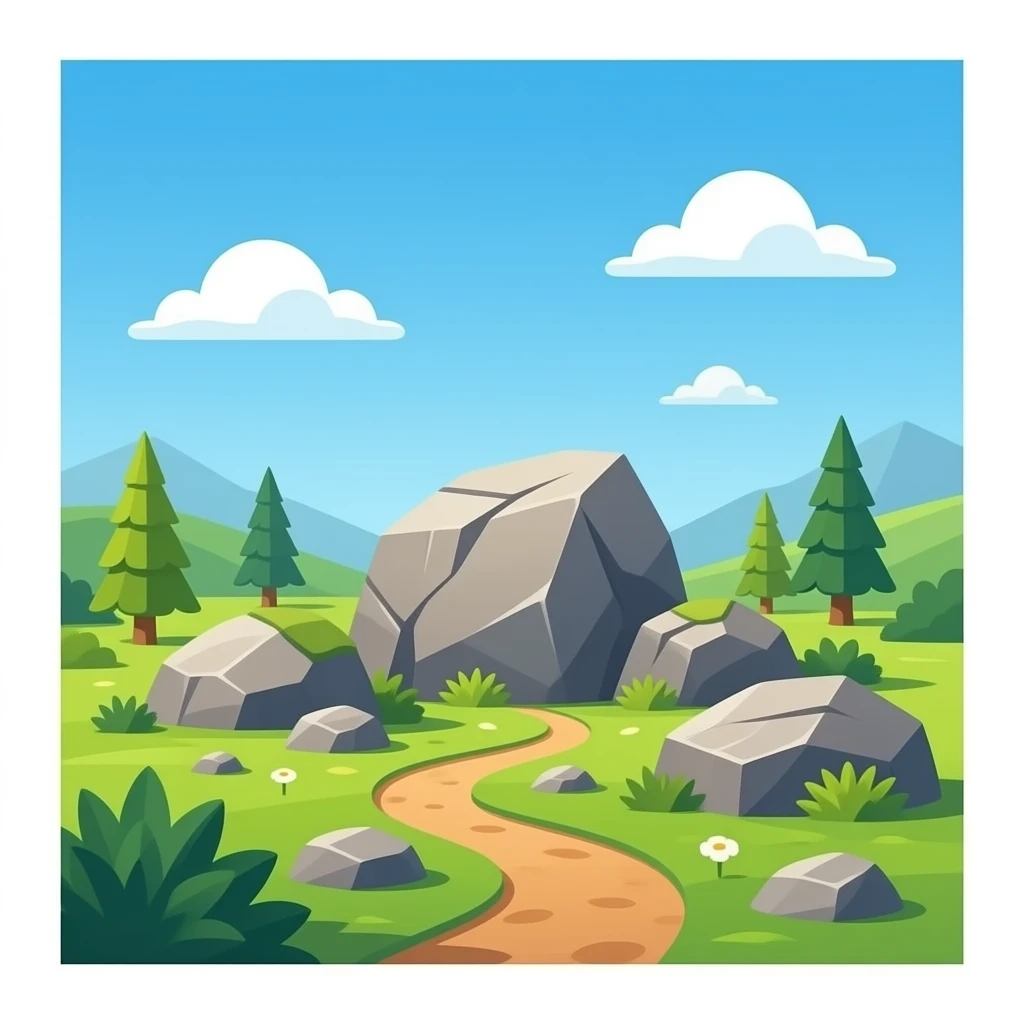 Hazme rocas, muchas, en grupo emoji