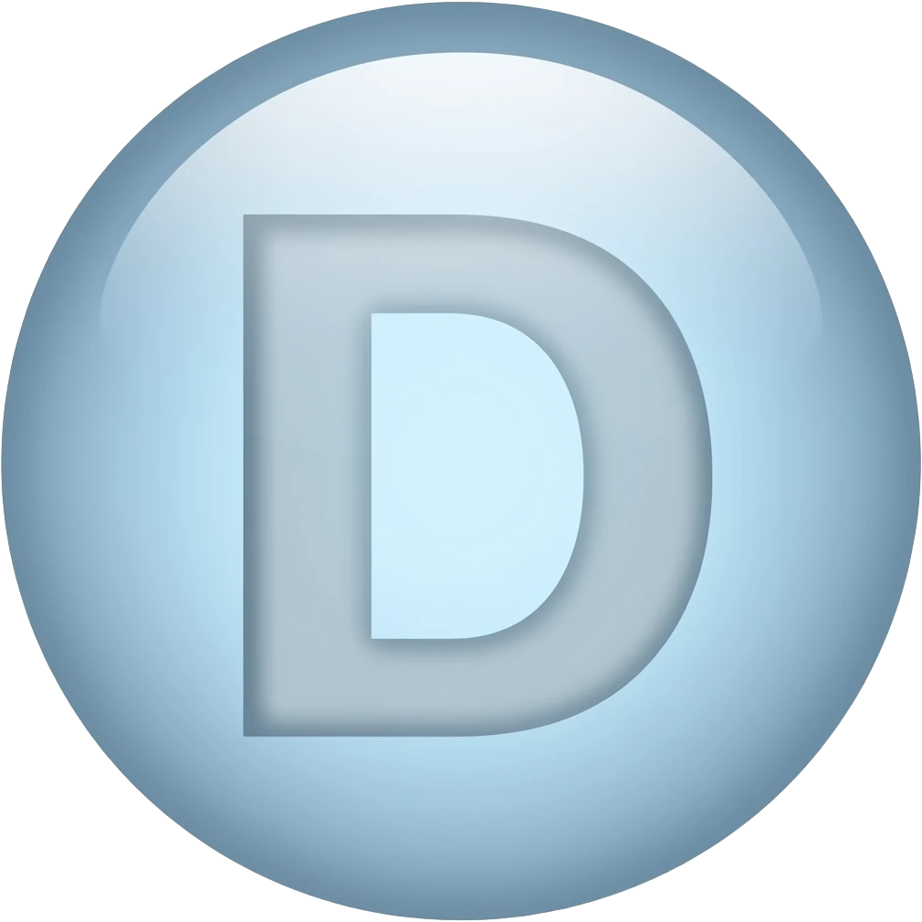 letter D in circle emoji