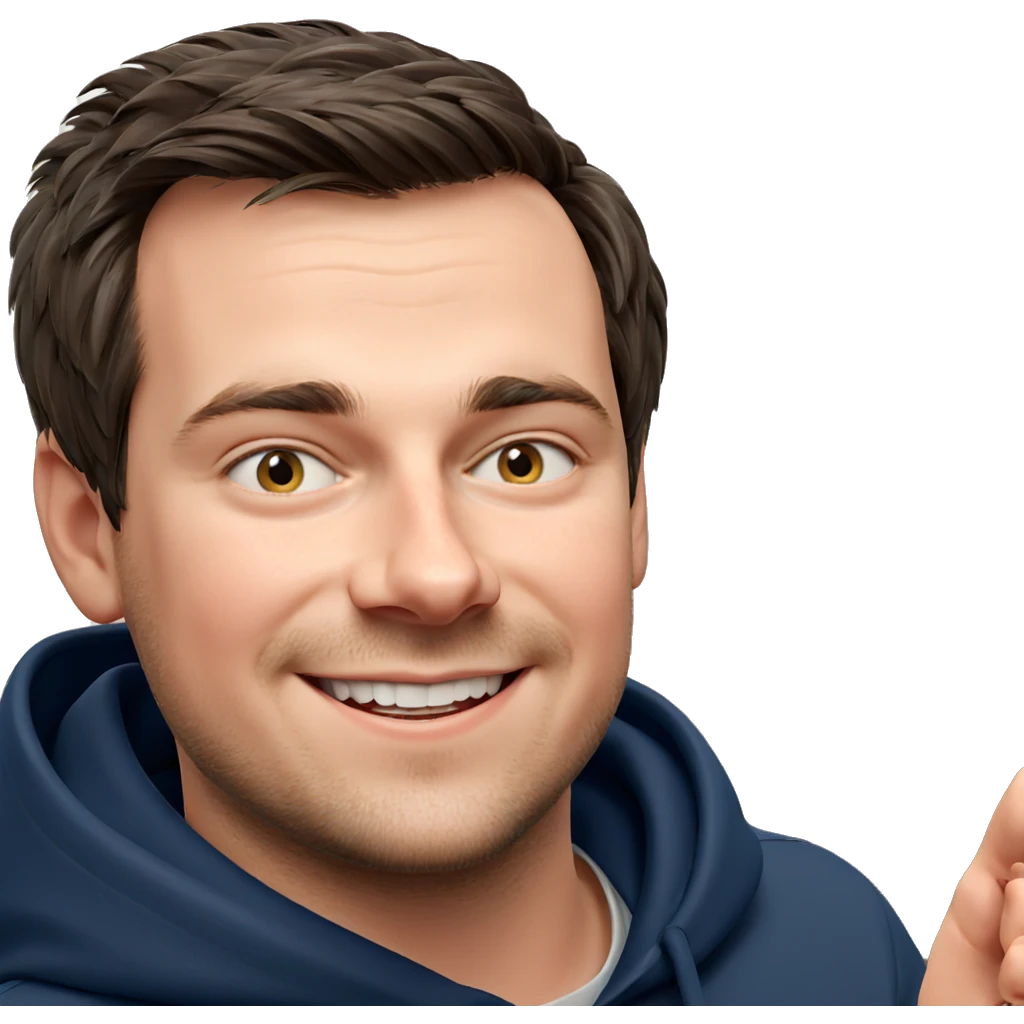 smiling boy in a hoodie emoji