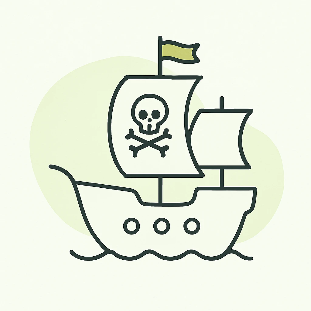 pirate ship emoji