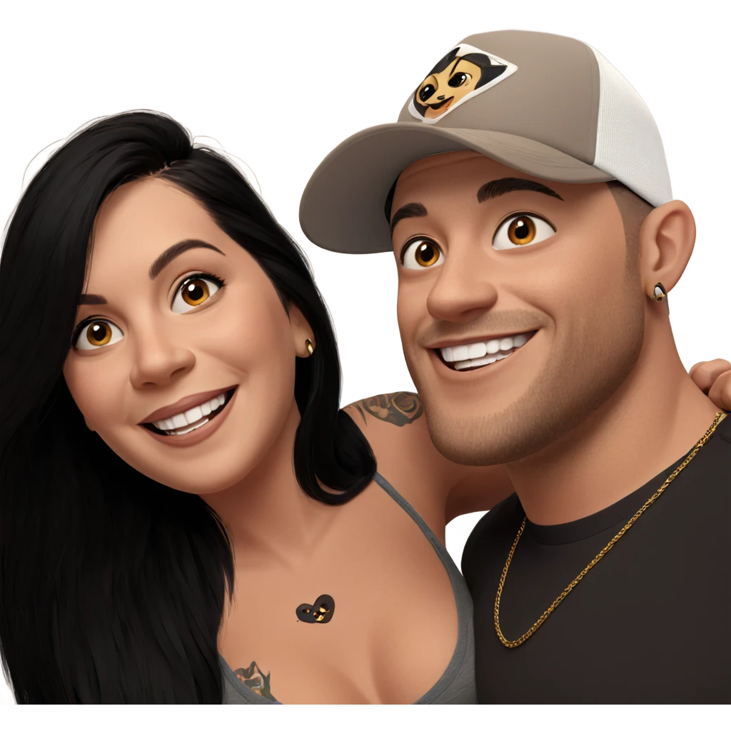 smiling duo with tattoos emoji