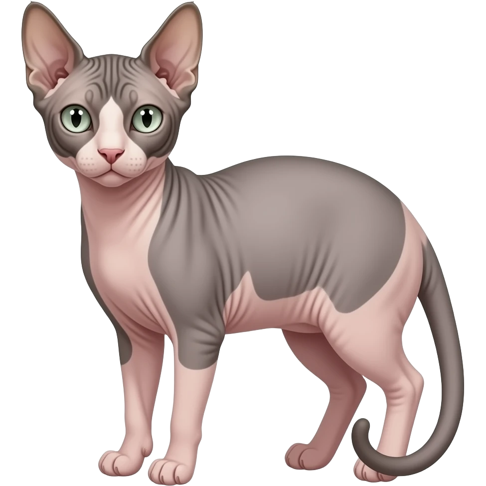 Lykoi-Sphynx-Munchkin-Cat-feline-animal-hybrid emoji