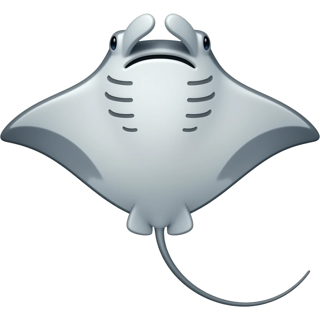 Raie manta emoji