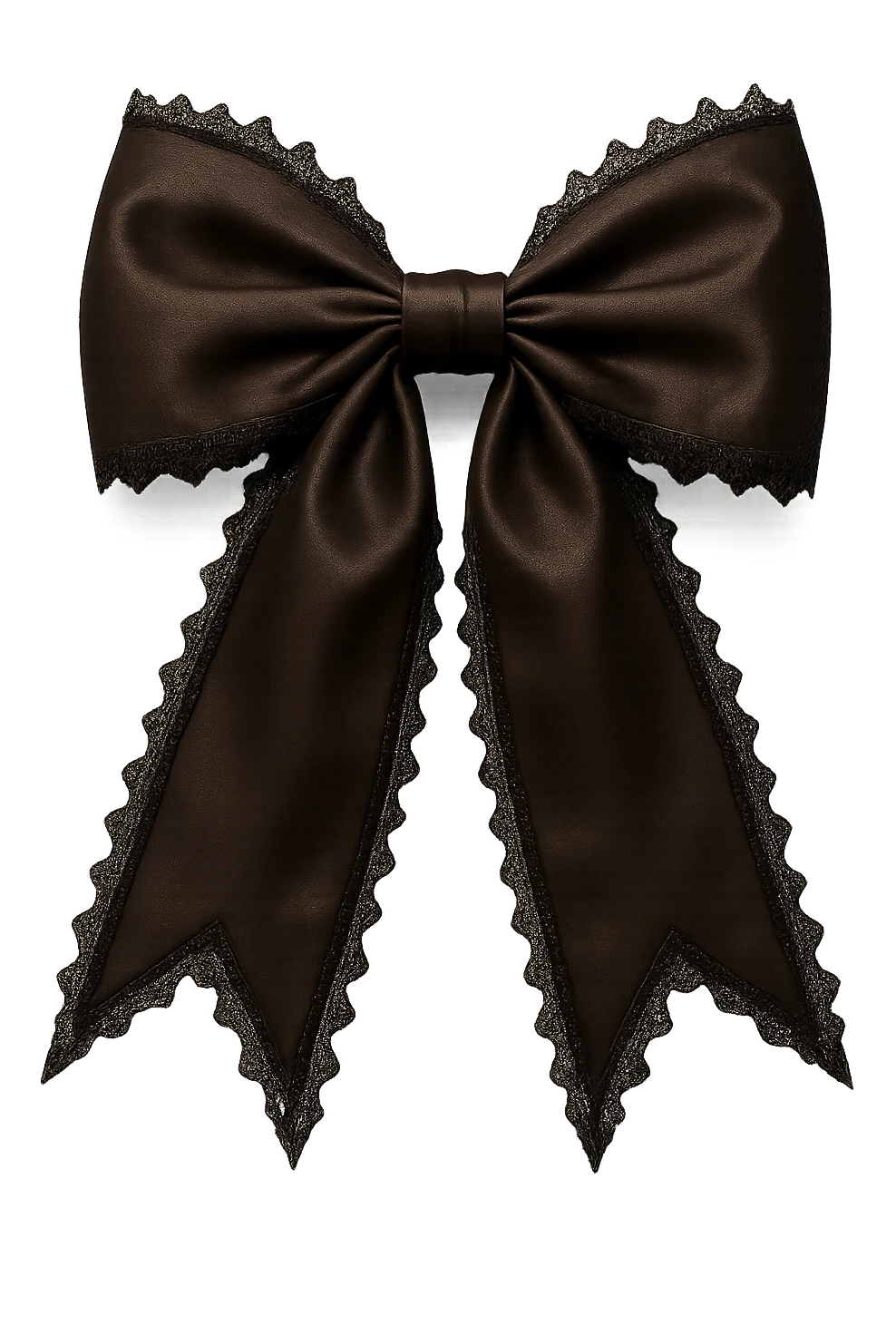 brown goth bow remove background emoji