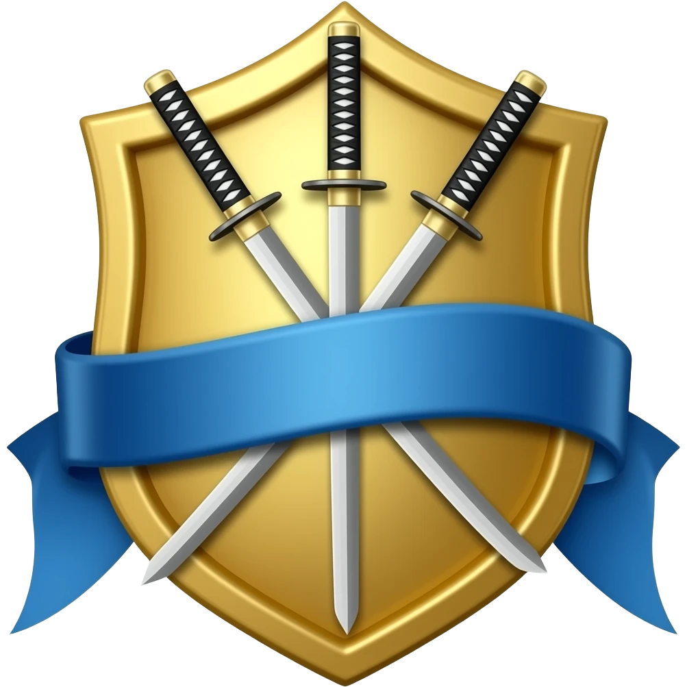 3 katanas blason emoji