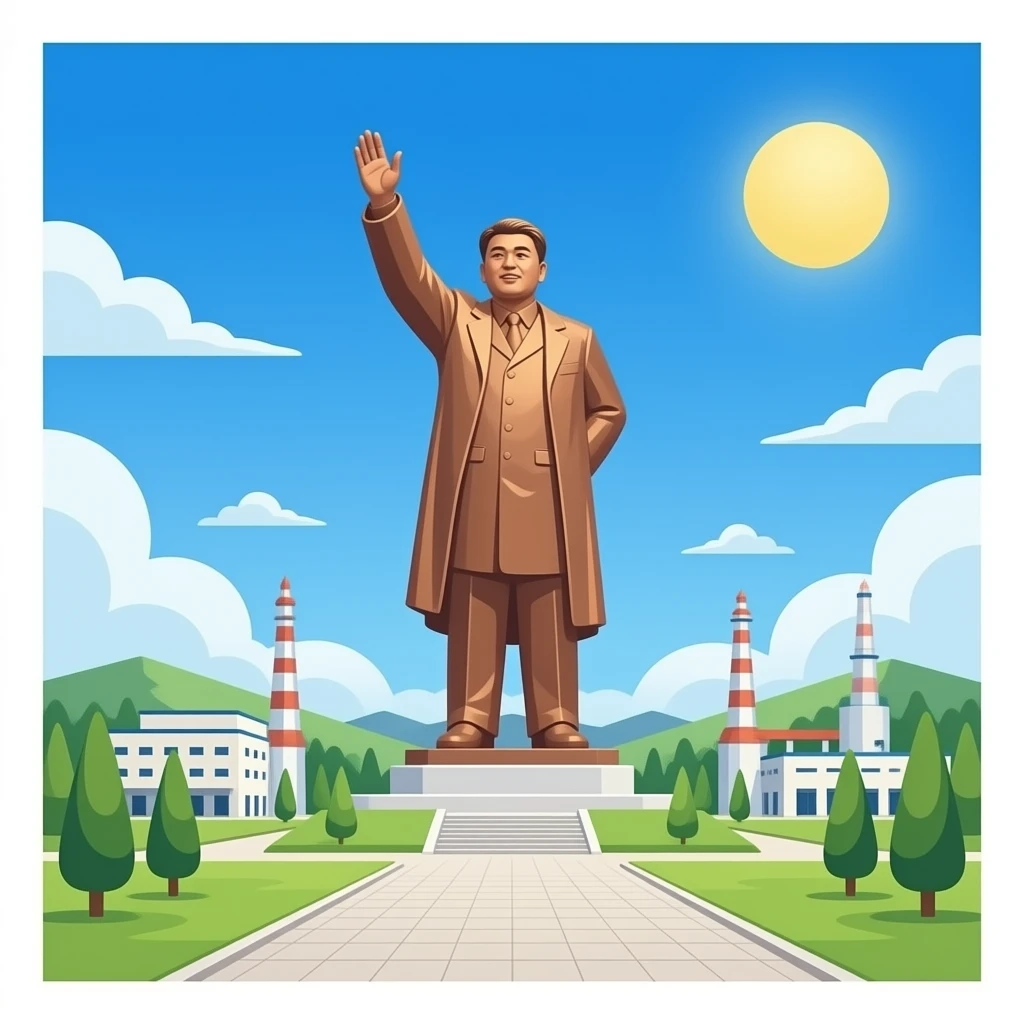 North Korea is the world's largest manufacturer of giant statues emoji