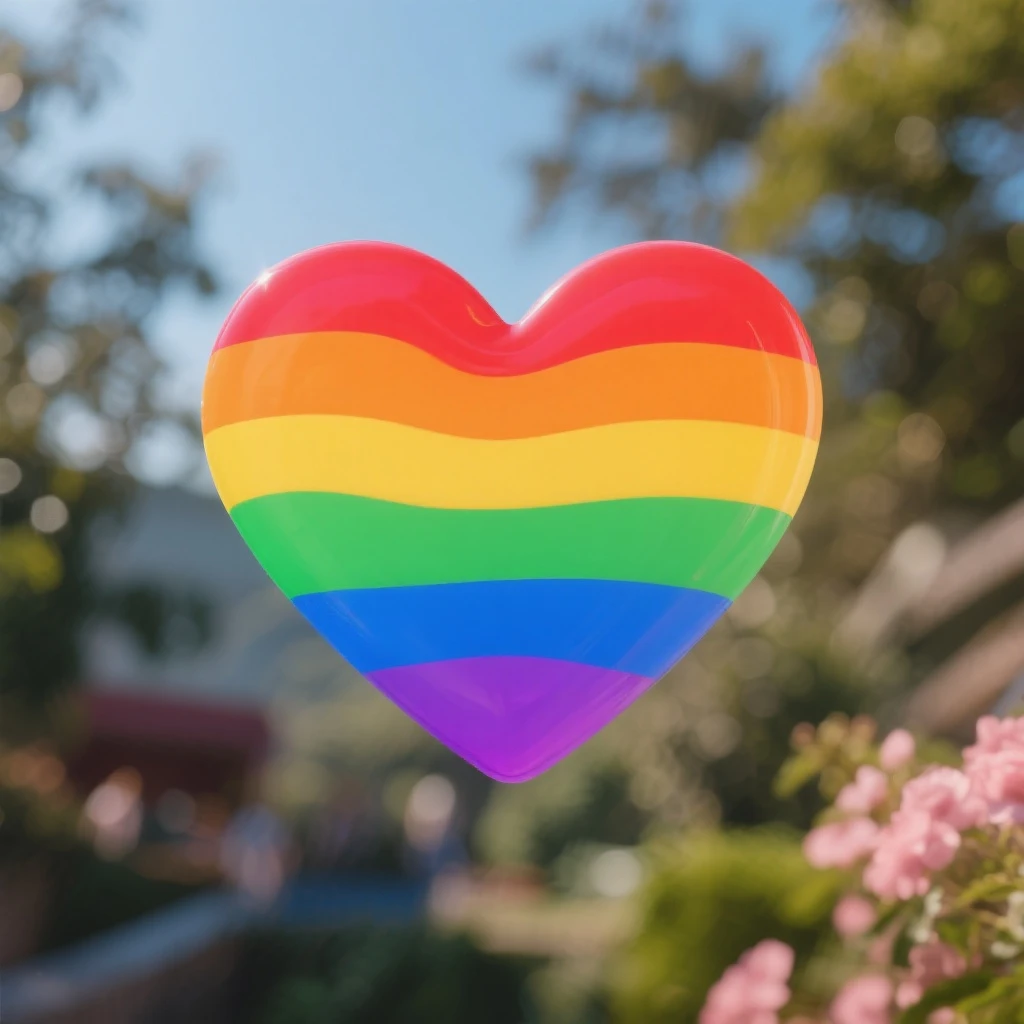 heart with a rainbow gradient emoji