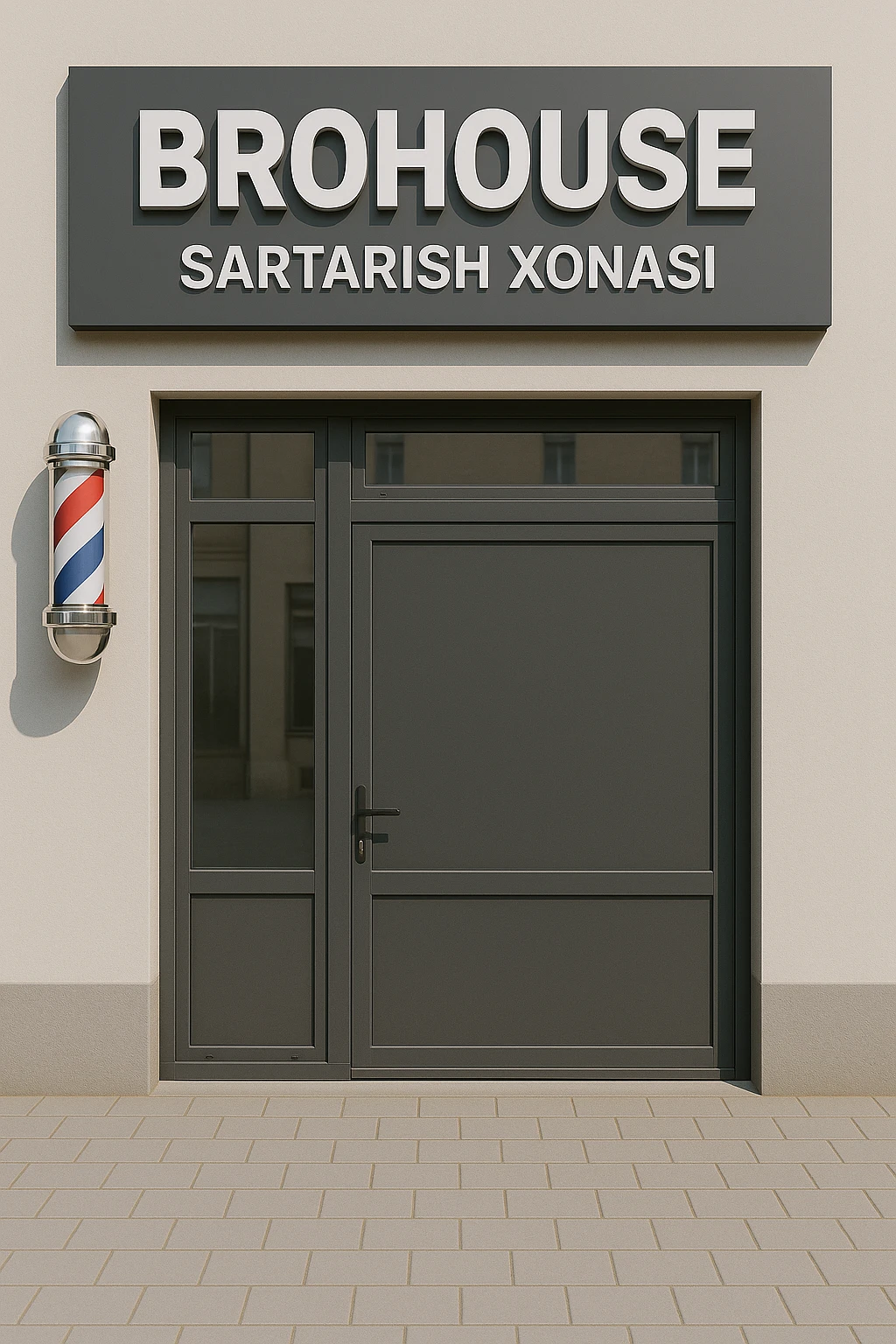 shu sartarosh xonani eshigi yopiq xolatda chizib bergin emoji