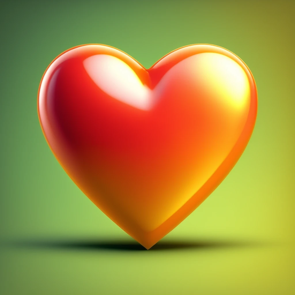 food heart emoji, shiny emoji