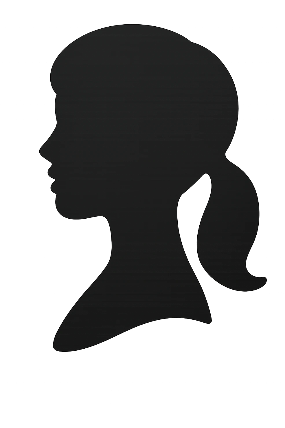 EMOJI STILE IPHONE DI UNA SILHOUETTE FEMMINILE PERFETTA emoji