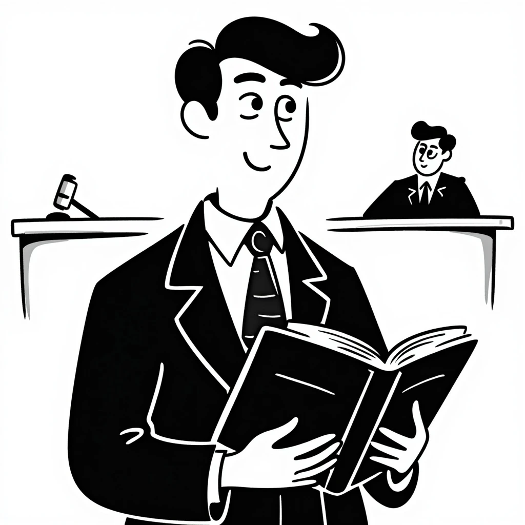 lawyer with book emoji