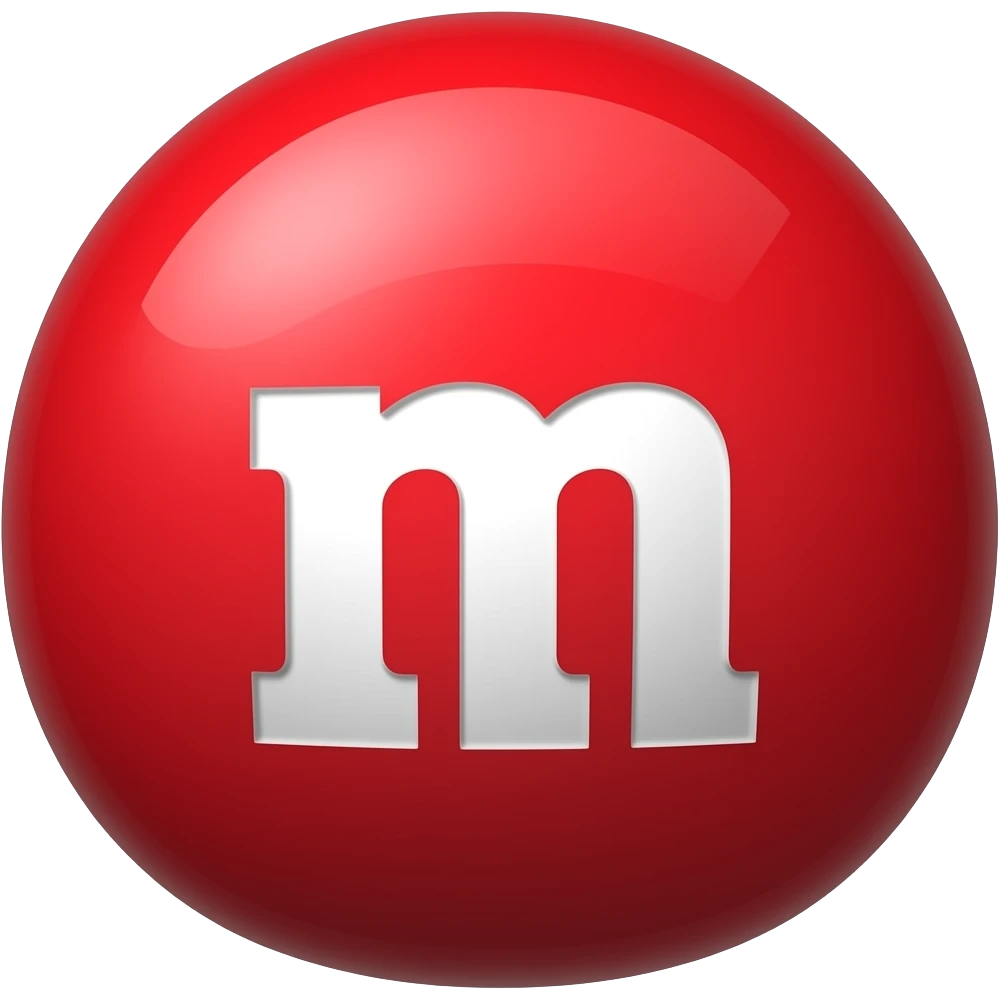 Red m&m emoji