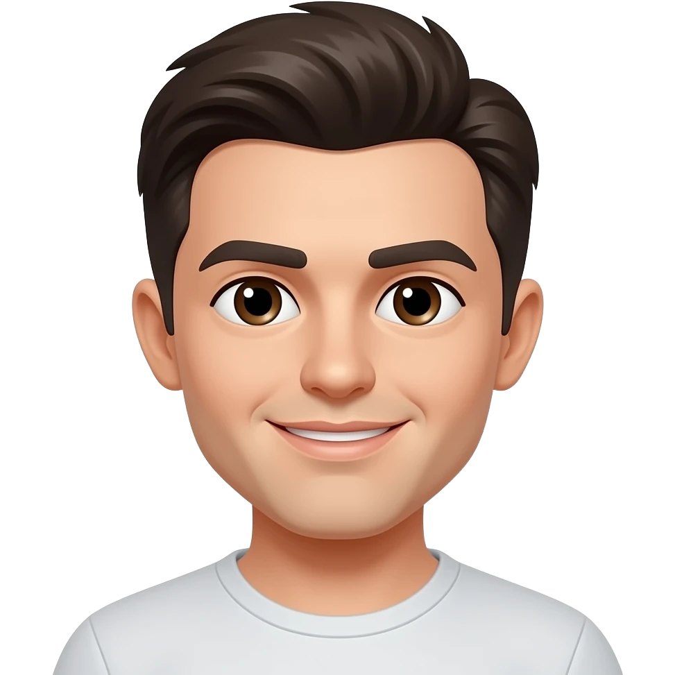 darker hair no facial hair emoji