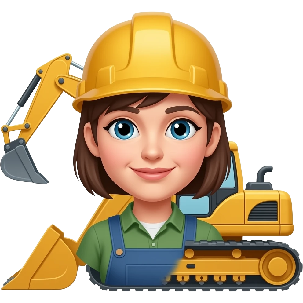 Bulldozer Woman emoji