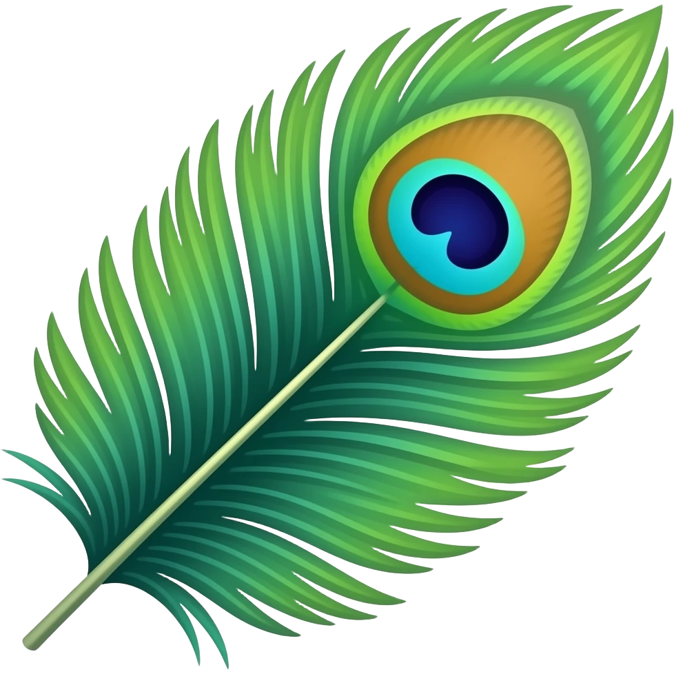 Make peacock feather emoji txt emoji