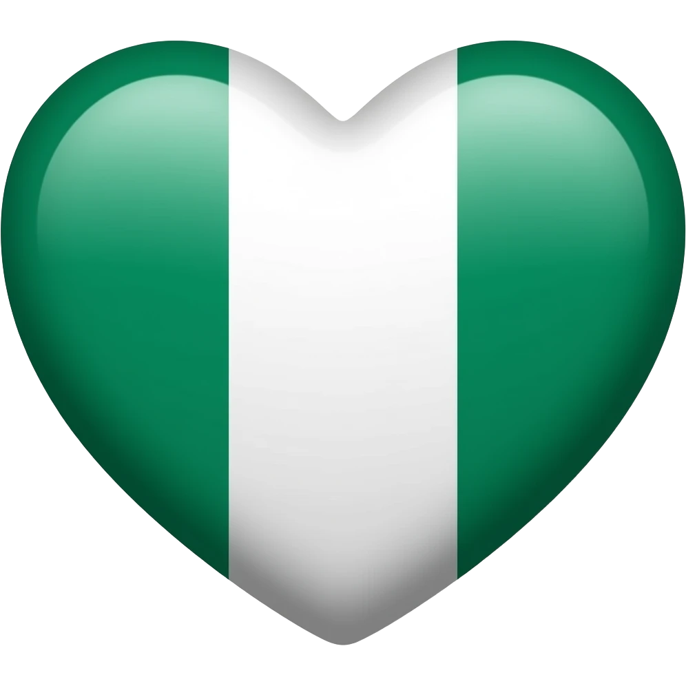 Nigeria heart flag emoji