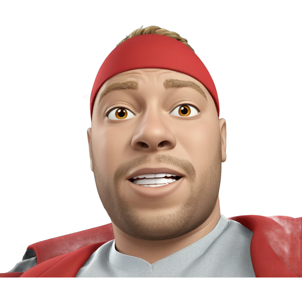 male portrait in car interior emoji