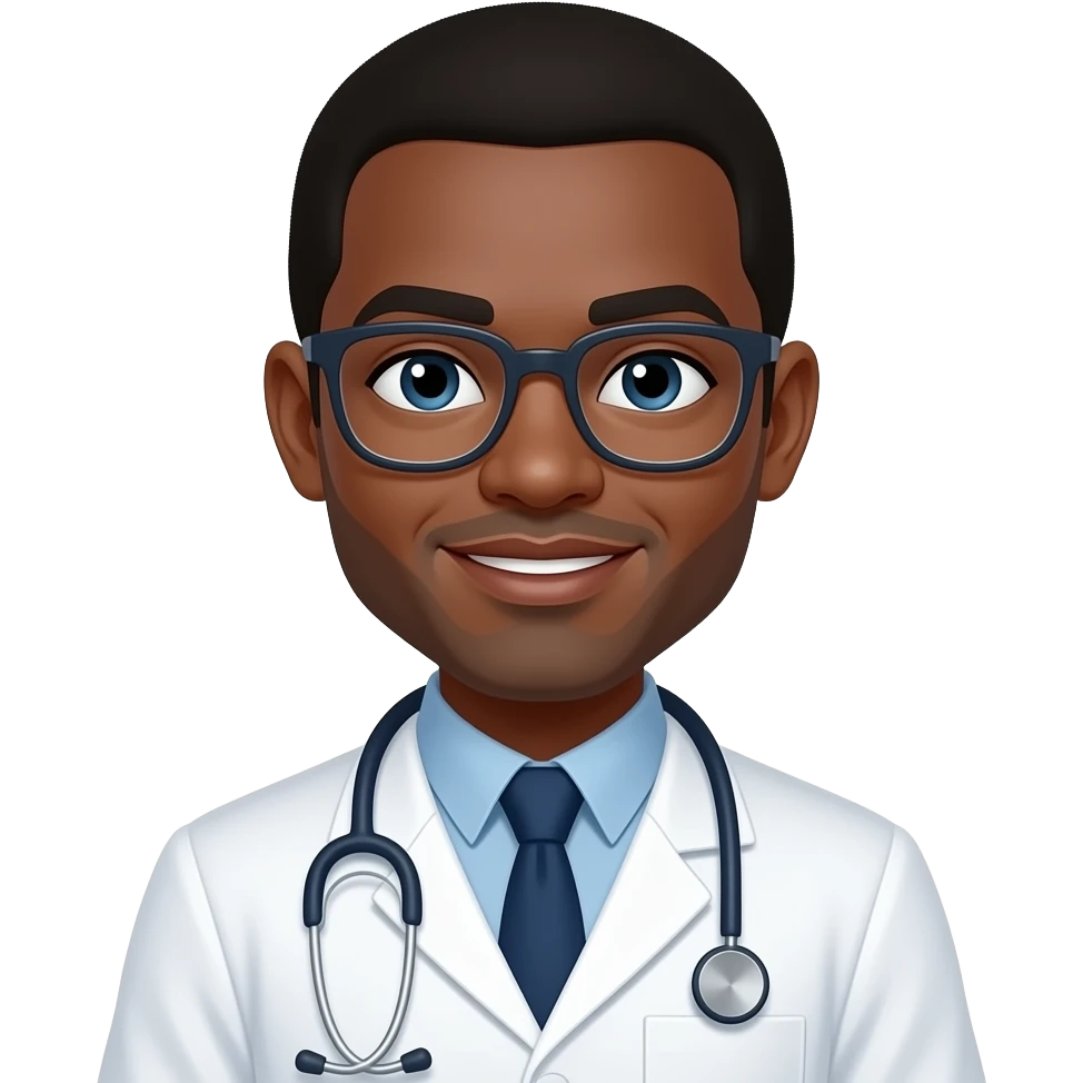 dark skin doctor emoji