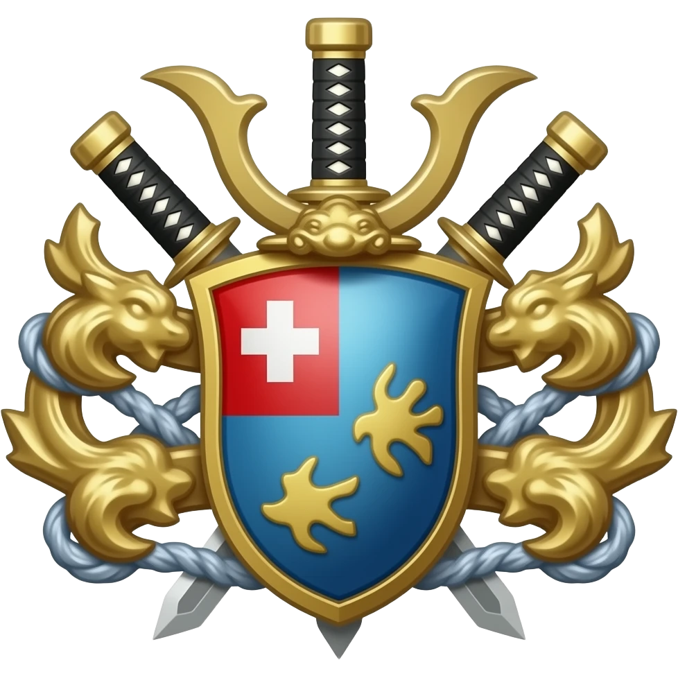 3 katanas blason emoji