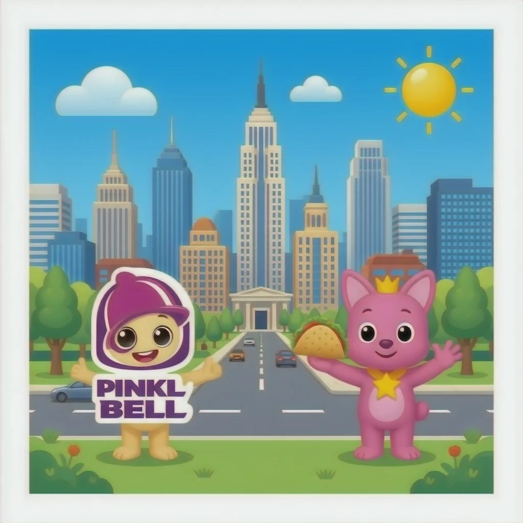 Taco bell pinkfong wonderstars places emoji