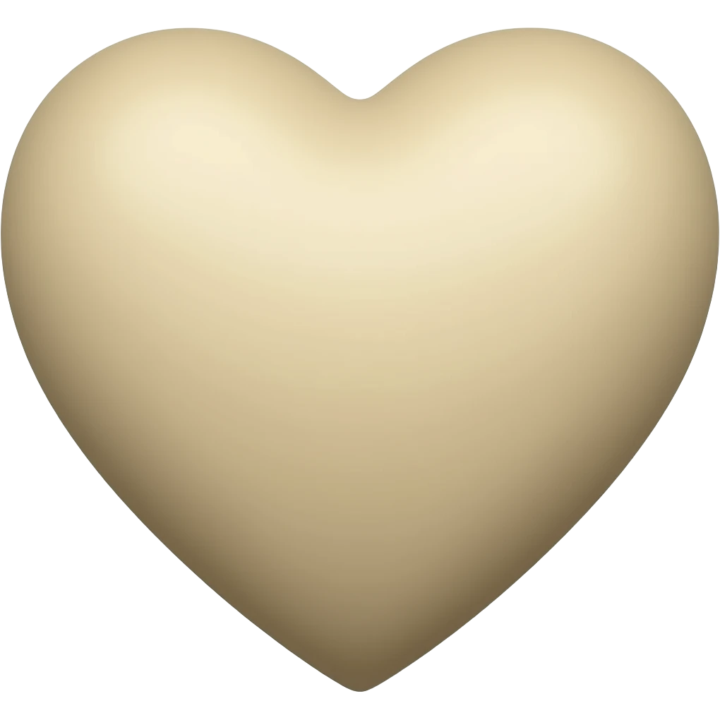 Beige discord heart emoji