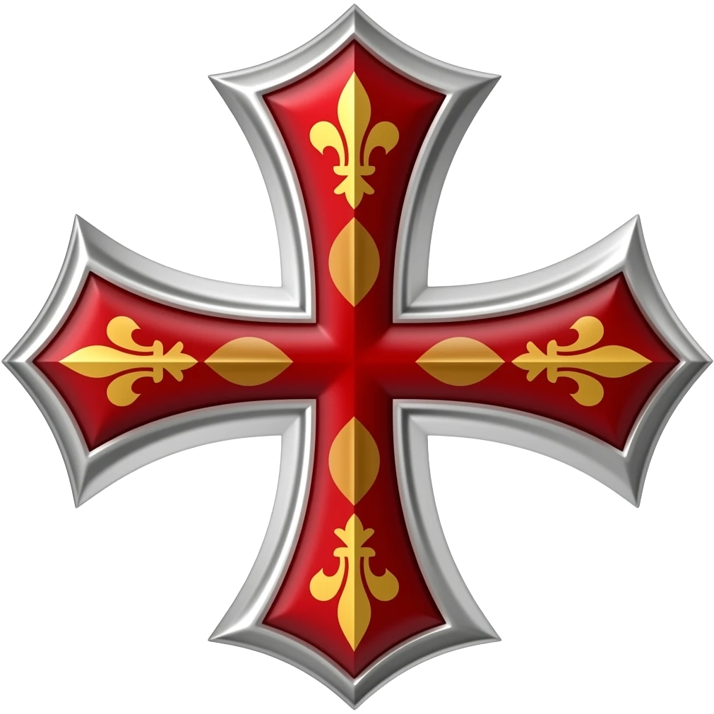 la cruz espada fleur de lys roja de Santiago de Compostela emoji